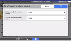 Ilustracja ekranu panela operacyjnego