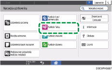 Ilustracja ekranu panela operacyjnego