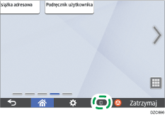 Ilustracja ekranu panela operacyjnego