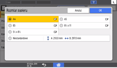 Ilustracja ekranu panela operacyjnego