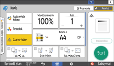 Ilustracja ekranu panela operacyjnego