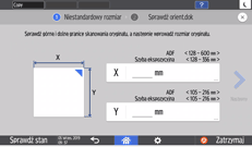 Ilustracja ekranu panela operacyjnego