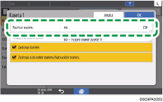 Ilustracja ekranu panela operacyjnego