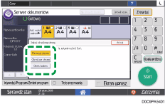 Ilustracja ekranu panela operacyjnego