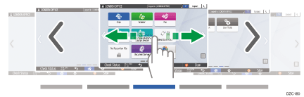 Ilustracja ekranu panela operacyjnego