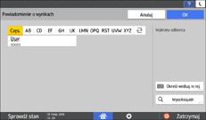 Ilustracja ekranu panela operacyjnego