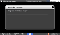 Ilustracja ekranu panela operacyjnego