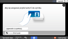 Ilustracja ekranu panela operacyjnego