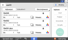 Ilustracja ekranu panela operacyjnego