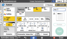 Bild på användarpanelens skärm