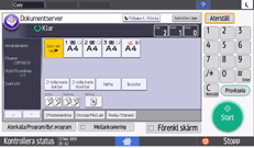 Bild på användarpanelens skärm