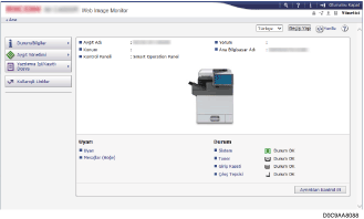Ağ tarayıcısı ekranı resmi