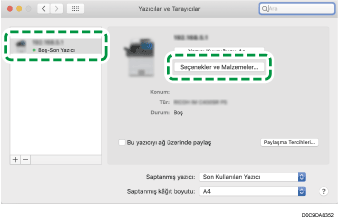 Sürücü ekranı gösterimi