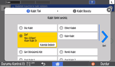 İşletim paneli ekran görseli