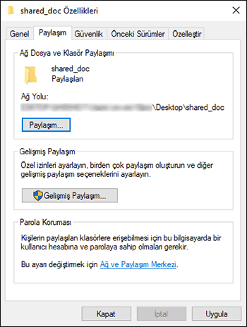 İşletim sistemi ekran resmi