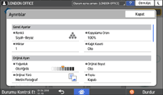 İşletim paneli ekran görseli