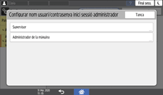 Il·lustració de pantalla del tauler d'operacions