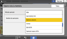 Il·lustració de pantalla del tauler d'operacions
