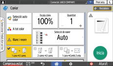 Il·lustració de pantalla del tauler d'operacions