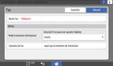 Il·lustració de pantalla del tauler d'operacions
