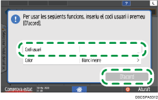 Il·lustració de pantalla del tauler d'operacions
