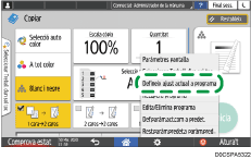 Il·lustració de pantalla del tauler d'operacions