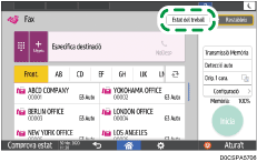 Il·lustració de pantalla del tauler d'operacions
