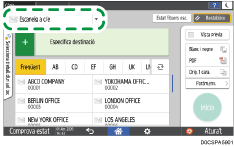Il·lustració de pantalla del tauler d'operacions