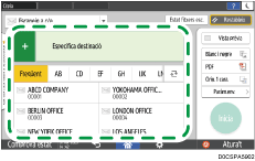 Il·lustració de pantalla del tauler d'operacions