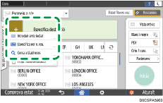 Il·lustració de pantalla del tauler d'operacions