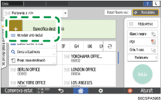 Il·lustració de pantalla del tauler d'operacions