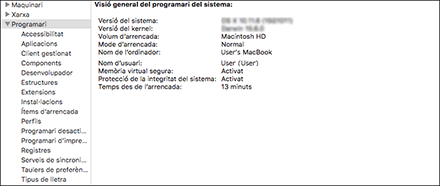 Il·lustració de la pantalla del sistema operatiu