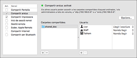Il·lustració de la pantalla del sistema operatiu