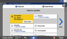 Abbildung Bedienfeld-Display