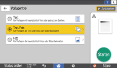 Abbildung Bedienfeld-Display