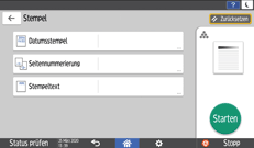 Abbildung Bedienfeld-Display