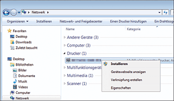 Abbildung Treiberbildschirm