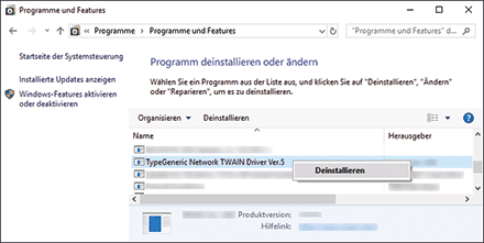 Abbildung Treiberbildschirm