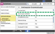 Abbildung Bedienfeld-Display