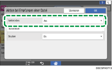 Abbildung Bedienfeld-Display