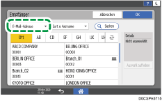 Abbildung Bedienfeld-Display