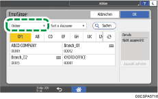 Abbildung Bedienfeld-Display