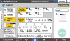 Abbildung Bedienfeld-Display