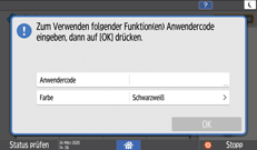 Abbildung Bedienfeld-Display
