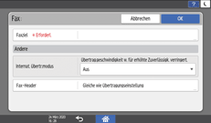 Abbildung Bedienfeld-Display