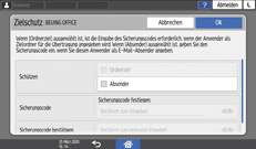 Abbildung Bedienfeld-Display