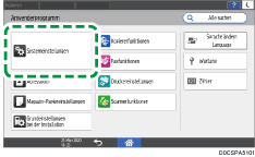 Abbildung Bedienfeld-Display