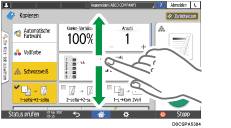 Abbildung Bedienfeld-Display