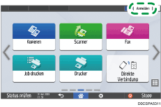 Abbildung Bedienfeld-Display
