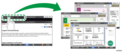 Abbildung Bedienfeld-Display